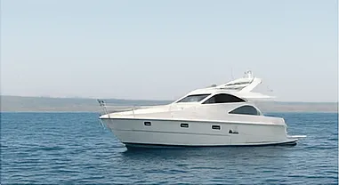 Luxury yacht on the water